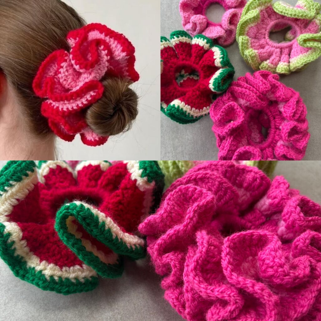 Crochet scrunchie